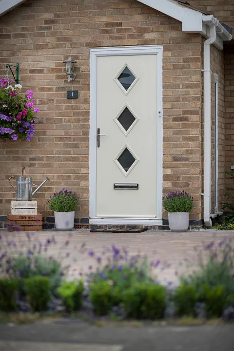 Cottage Front Door installation in Anthracite Grey